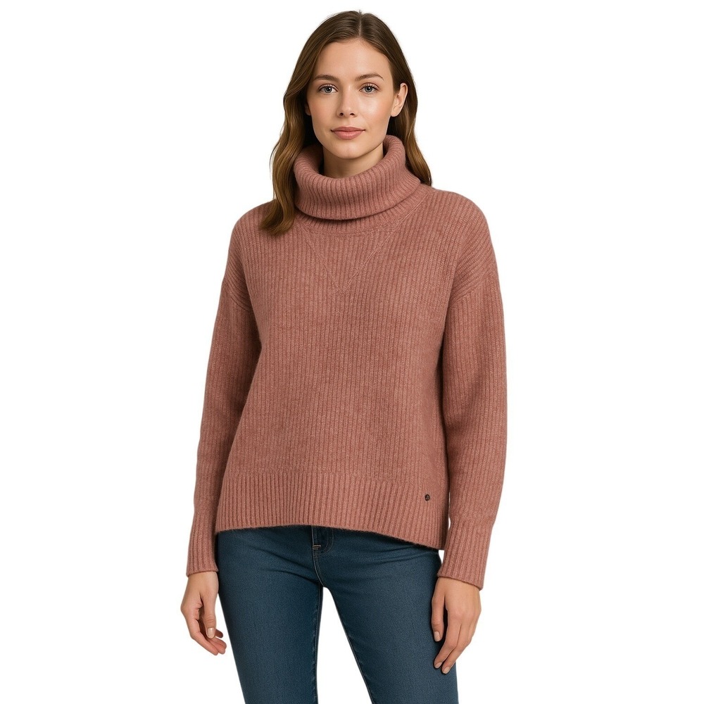 Ted Baker Wool Turtleneck Sweater Pink Knit Quiet Luxury Womens Size 4